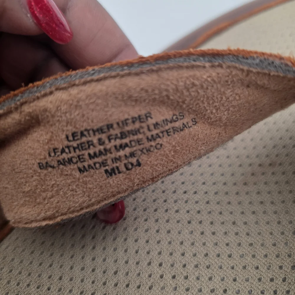 BORN Leather Uppee Comfort Brown and Tan Slippers Men Size 11